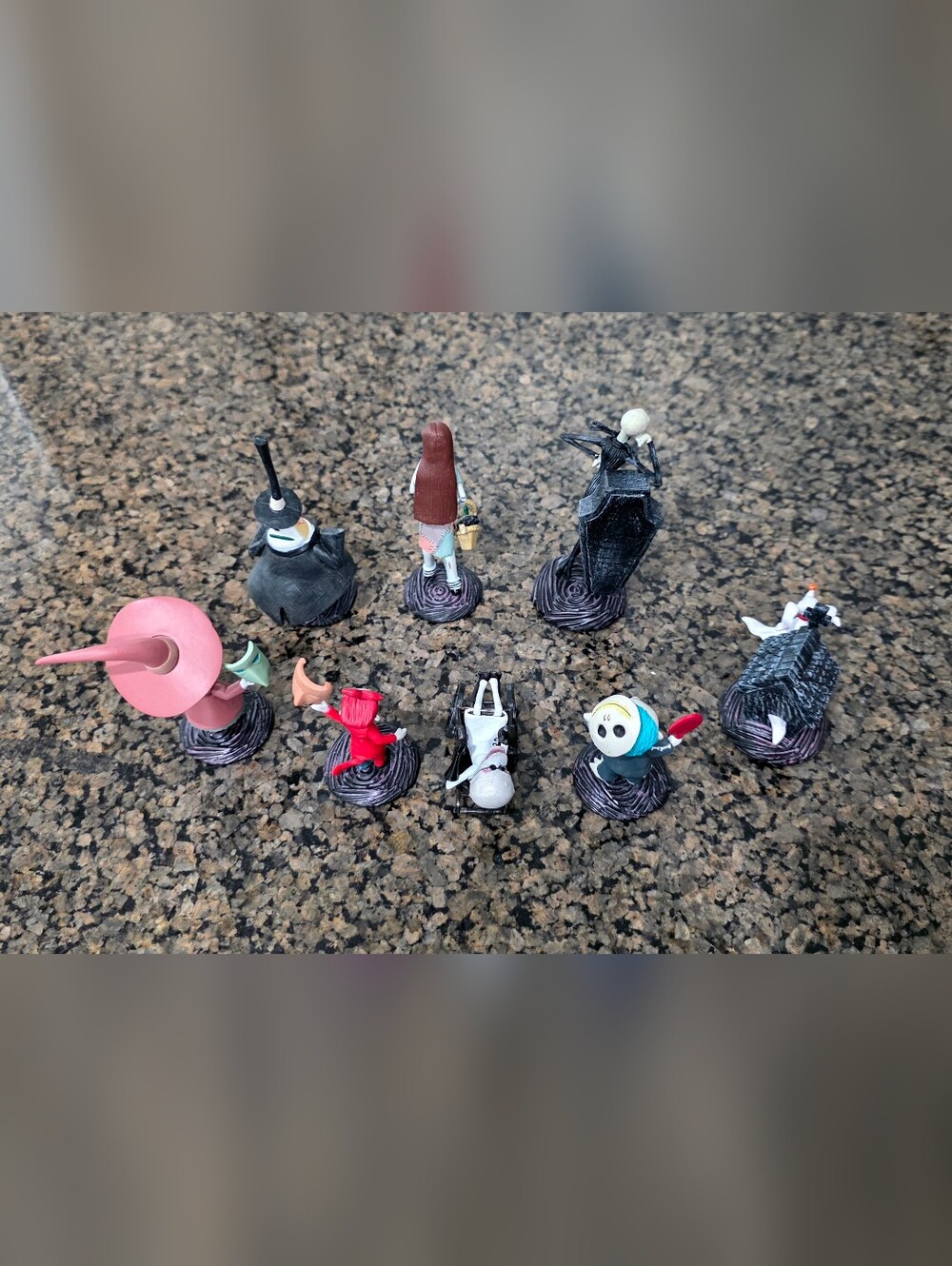 Disney store Parks lot of 8 The Nightmare Before Christmas Deluxe Figure Set jac - Picture 4 of 7